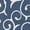 Navy Blue, variant on Unique Loom Decatur Collection Area Rug - Scroll (2' x 6' Runner Black/Ivory)
