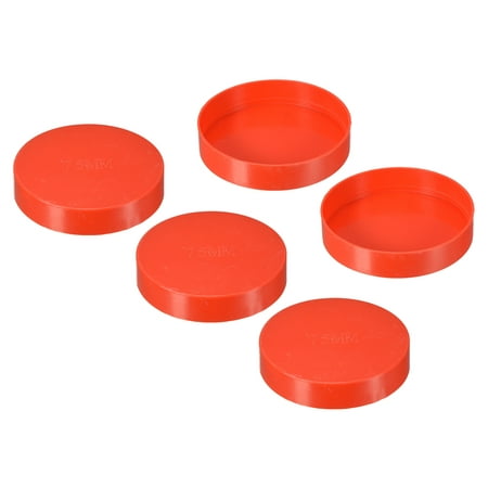 

Uxcell 75mm ID Pipe End Caps 5 Pack Round Fencing Post Tubing Insert Pipe Cover for Pipeline Protection Red