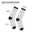 thumbnail image 3 of Vsdgher Tennis Rackets And Balls Unisex Crew Socks Lightweight Breathable Ventilation Ankle Socks, Mid-calf socks for Daily, 3 of 7