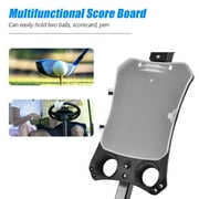 Spaco Folding 2 Wheels Push Pull Golf Cart Trolley with Scoreboard, Foldable Golf Push Cart Collapsible