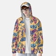 thumbnail image 2 of Balery Butterfly 3 Sudadera ligera de manga larga con capucha y protección solar UPF 50+ para hombre y mujer, ideal para pesca y running-Large, 2 of 7