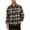 Black #, variant on Chiccall Men's Long Sleeve Flannel Shirts Oversized Casual Plaid Button Down Shirts Vintage Fall Tops with Pocket