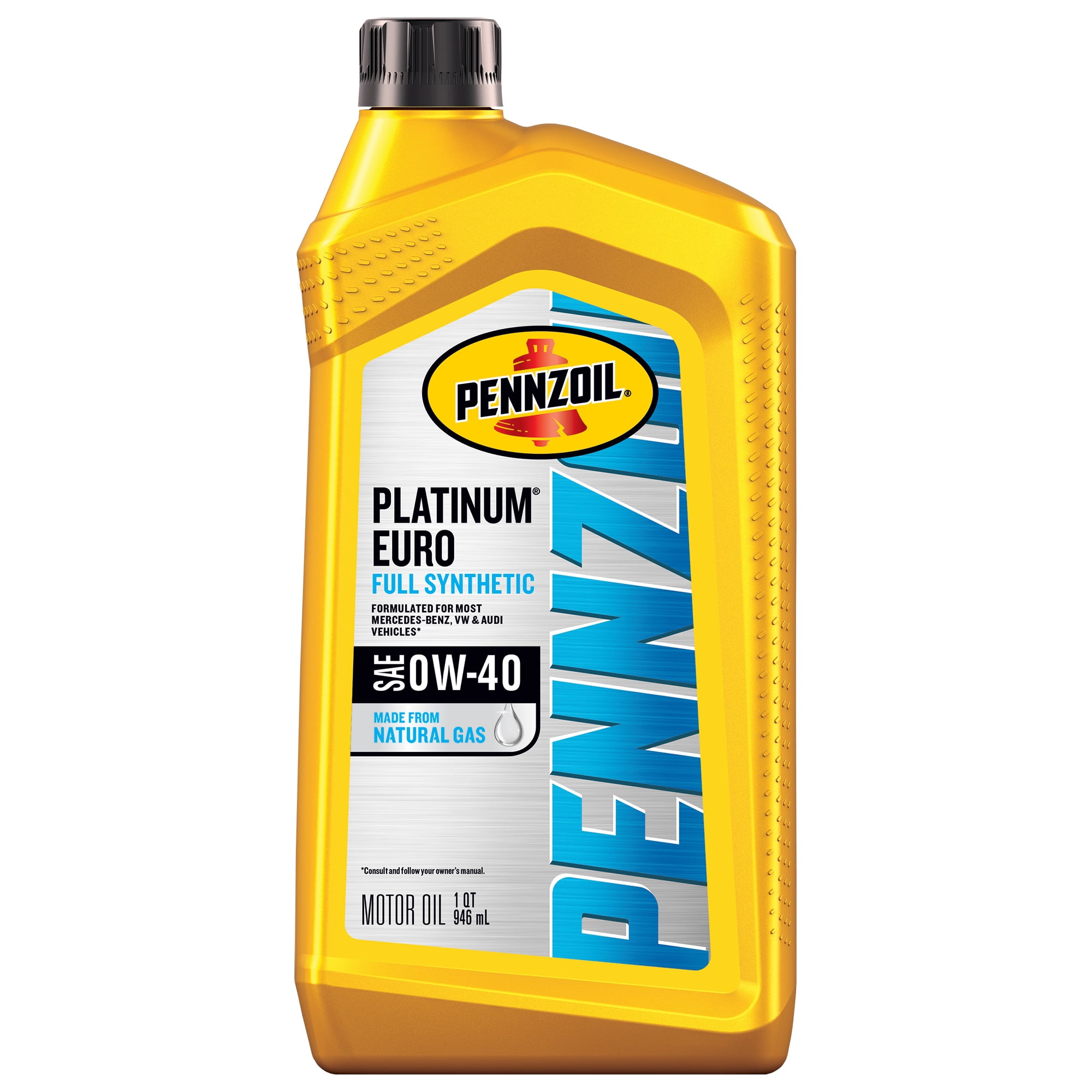 Pennzoil Platinum Euro High Mileage 5W-40 Full Synthetic Engine 