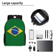 thumbnail image 5 of Brazil Flag Backpack Travel Bag For Men Women Lightweight Back Pack With Laptop Compartmen, 5 of 7