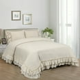 thumbnail image 6 of HIG 3 Piece Vintage Duvet Cover Set, Ultra Soft Pre-washed Microfiber, Camel, Queen, 6 of 12