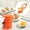 A, variant on Effortless Egg Cracker Tool - Stainless Steel Egg Opener & Shell Remover for Raw & Hard Boiled Eggs - Versatile Egg Separator for Baking, Omelets, Meal Prep - Portable Kitchen Gadget in Orange