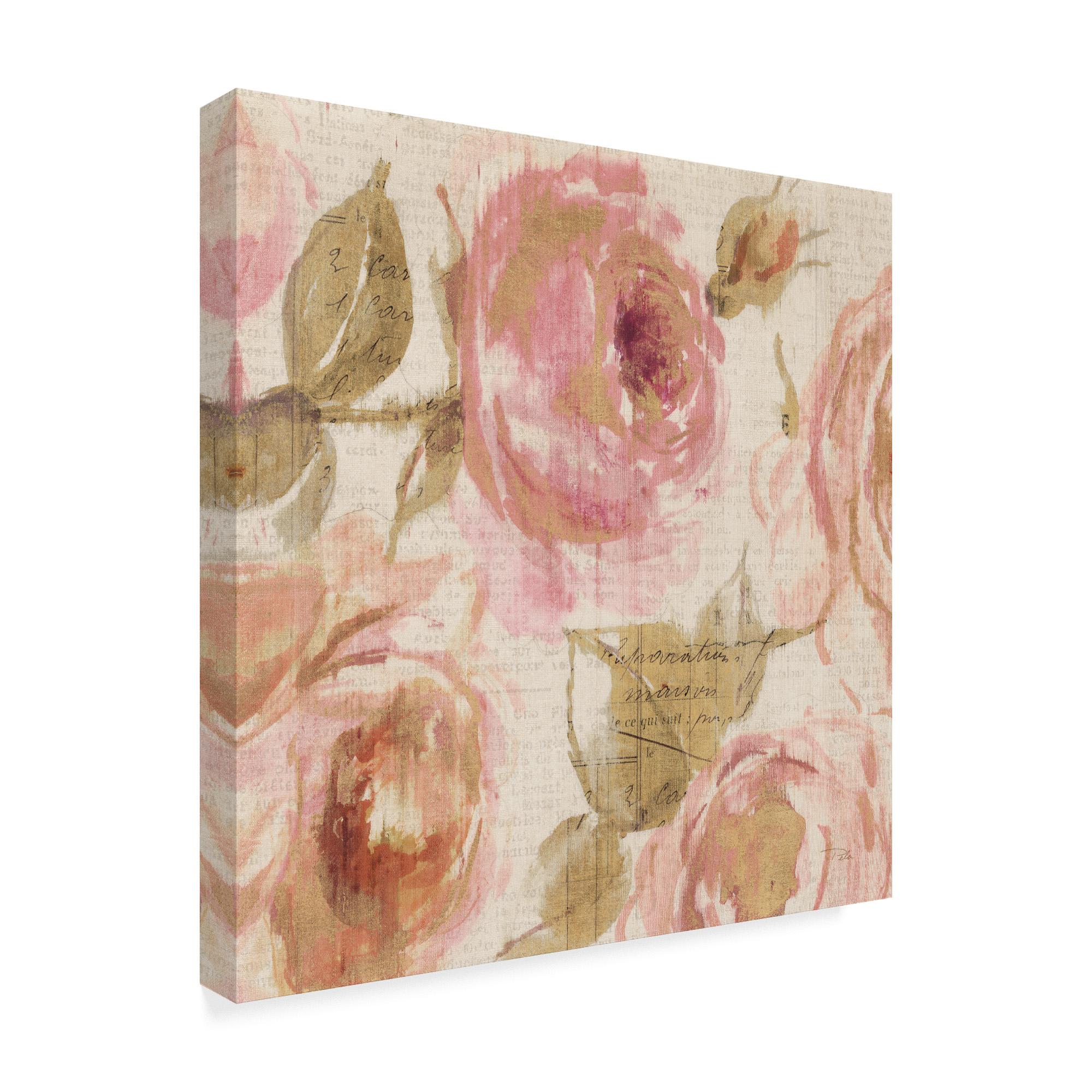 Trademark Fine Art 'Touch of Rose III' Canvas Art by Pela
