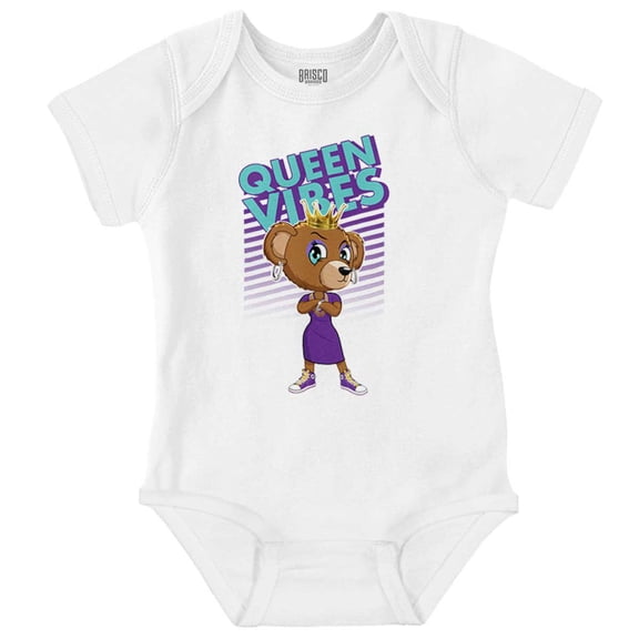 Urban Queen Vibes Sassy Teddy Bear Bodysuit Jumper Girls Infant Baby Brisco Brands NB