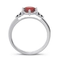 thumbnail image 4 of 2.15 Carat Round Cut Garnet & Black Onyx Gemstone New Design Engagement Ring for Ladies Solid 14K White Gold Size 4.5 by Diamond-Capitals, 4 of 7