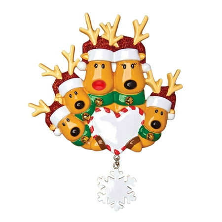 

Lacyie Elk with a Heart Pendant Resin Christmas Tree Hanging for Decor