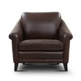thumbnail image 3 of Hello Sofa Home Sienna Mid-Century Modern Top Grain Leather Armchair in Brown, 3 of 4