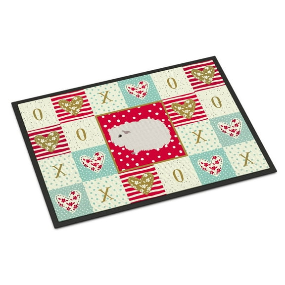Carolines Treasures CK5430MAT Merino Guinea Pig Love Door Mat Indoor Rug or Outdoor Welcome Mat 18x27 Doormat 27"L x