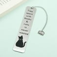 thumbnail image 6 of 2PCS Cat Bookmarks, Cat Gifts for Women, Kitten Stainless Steel Book Marker, Funny Book Mark Cute Book Lover Gifts Thanksgiving Day Birthday Gifts for Women Men Teachers Friends (2pcs I), 6 of 12