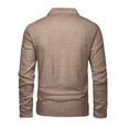 thumbnail image 6 of Vetsdori Mens Long Sleeve Tshirts Button up Sweatshirt Pullover Outdoor Winter Casual Plain Collar Tops for Men, 6 of 9