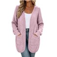 thumbnail image 4 of Enjoytime Cardigan for Women Long Sleeve Open Front Knit Coat Fall Trendy Soft Casual Outerwear with Pockets, 4 of 7