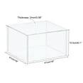 thumbnail image 2 of Acrylic Display Case Plastic Box Cube Storage Box Transparent Assemble Showcase 41x41x15.5cm for Collectibles, 2 of 6