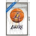thumbnail image 2 of NBA Los Angeles Lakers - Drip Ball 20 Wall Poster, 22.375" x 34", Framed, 2 of 3