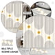 thumbnail image 5 of Juego de Alfombras de Baño y Cortina Dznils Boho 14 Piezas Beige 72 x 72, 5 of 11