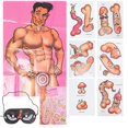 thumbnail image 1 of Makeup Stickers Willy Sticker Bachelorette Party Supplies Muscular Man Poster Funny Bachelorette Games, 1 of 3