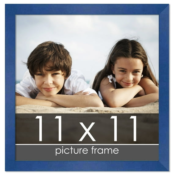 11x11 Contemporary Complete Wood Square Picture Frame with UV Acrylic, Foam Board Backing, & Hardware