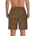 thumbnail image 3 of Kdxio Leopard Pattern Mens Casual Shorts - Drawstring Summer Beach Sports Shorts for Men, 3 of 9