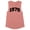 Desert Pink, variant on 1979 College Style Women's Muscle Tank Large White