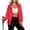 Red, variant on TAGOLD Womens Winter Hooded Casual Outwear & Jackets Solid Color Zip Up Hooded Loose Long Sleeve Casual Outer Coat With Side Pockets For Daily Street Wear