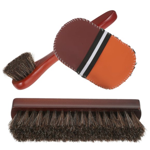 CHUANK Shoe Polish Car Seat Saddle Soap for Leather Horsehair Brush Polishing Suite