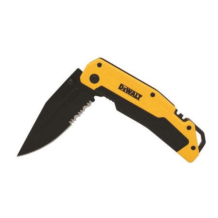 Stanley Folding Multi Purpose Pocket Knife - Serrated Blade, Aluminum Handle — Residential Use, Standard Application