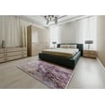 thumbnail image 4 of Ahgly Company Indoor Rectangle Mid-Century Modern Silver Pink Pink Oriental Area Rugs, 2' x 4', 4 of 6
