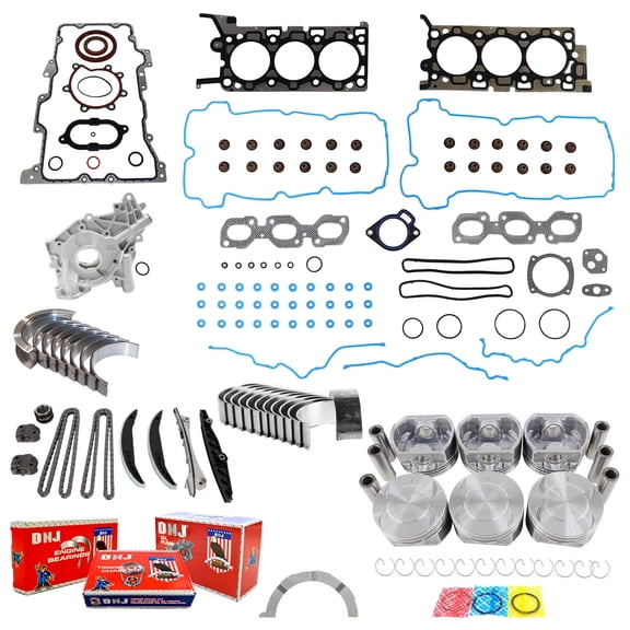 DNJ EK4109AM Master Engine Rebuild Kit Fits Cars & Trucks 2000-2005 Ford V6 3.0L DOHC 24V Duratec