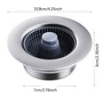 thumbnail image 2 of Stainless Steel Kitchen Drain Strainer and Stopper Combo Protector Set for Standard Drains, 2 of 5