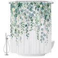 thumbnail image 2 of Eucalyptus Leaves Shower Curtains for Bathroom, Spring Summer Farmhouse Botanical Waterproof Fabric Shower Curtain, Decorative Bathroom Curtain for Bathtub, 36"x72" , No Hooks Included, 2 of 9