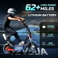 thumbnail image 3 of F8 Electric Scooter, 8000W Motor, 16" Tires, 56MPH Max Speed, 62-75 Miles Range Foldable Electric Scooter for Adults with Dual Suspension/Oil Pressure Disc Brakes Off-Road, Outdoor Adventure Super Fa, 3 of 8