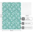 thumbnail image 2 of 2 Pcs Pioneer Flower Floral Print Pattern Kitchen Towels, Funny Microfiber Dish Towel Set, 18" X 26" Tea Towels, 2 of 6