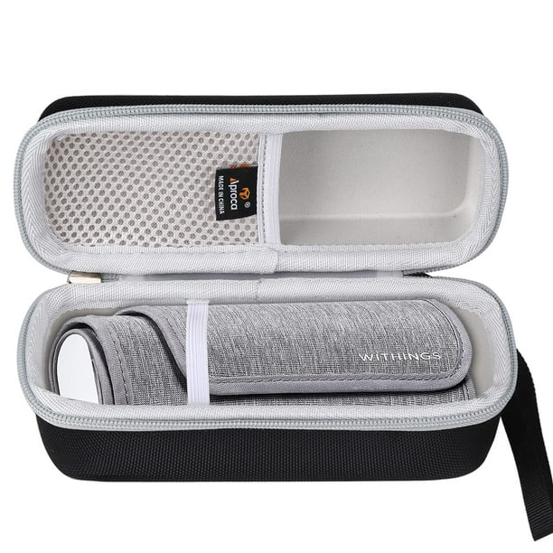 Estuche rígido de viaje Aproca para el monitor de presión arterial inteligente digital con Wi-Fi Withings BPM Connect