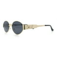 thumbnail image 6 of Womens Classic Retro Dad Fashion Oval Round Metal Rim Sunglasses Gold - Black, 6 of 8