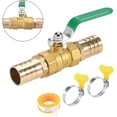 thumbnail image 2 of Válvula de bola de 25 mm Gancho para tubo Válvula de latón de 90° con abrazadera Ampliamente utilizada en tuberías y sistemas de suministro de gas, 2 of 5