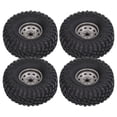 thumbnail image 2 of RC Car Tires, Excellent Grip 1.7in Width RC Wheel 10 Holes Stable Driving Experience With Metal Rims For 1/10 RC Car Gray, 2 of 8