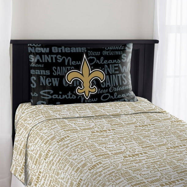 New Orleans Saints Anthem Sheet Set, New Orleans Saints Queen Size Bedding