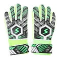 thumbnail image 2 of Gants de Gardien de But pour Enfants en Latex Résistants aux Collisions, Protection de Doigt pour Football, Port Confortable, Matériaux en PU et Nylon pour Entraînement Quotidien et Matchs, 2 of 7