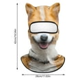 thumbnail image 3 of Diadema de invierno para exteriores, transpirable y cálida, con cobertura total, con la serie Animal Facial Gini Riding Hat Headband, 3 of 5