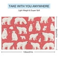 thumbnail image 2 of Cute Polar Bear Microfiber Lightweight Beach Towel Quick Dry Absorbent Thin Towels for Swimming Pool Camping Beach Easy for Vacation Essentials, 2 of 7