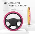 thumbnail image 3 of Sigee Red Ice Cream for Steering wheel cover Elastic Steering Wheel Cover Universal Fit Steering Wheel Cover, 3 of 6