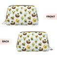 thumbnail image 3 of Naloa Funny Avocado In Mexican Clothes Leather Makeup Bag for Purse Travel, Portable Small Cosmetic Organizer for Women and Girls, Make up Bag with Zipper, 3 of 8
