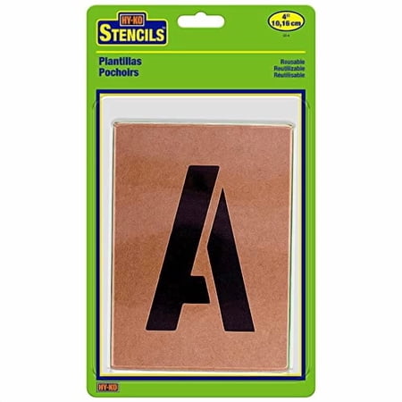 HY-KO Products ST-6 Number & Letter Stencils, 6 Inch, Tan