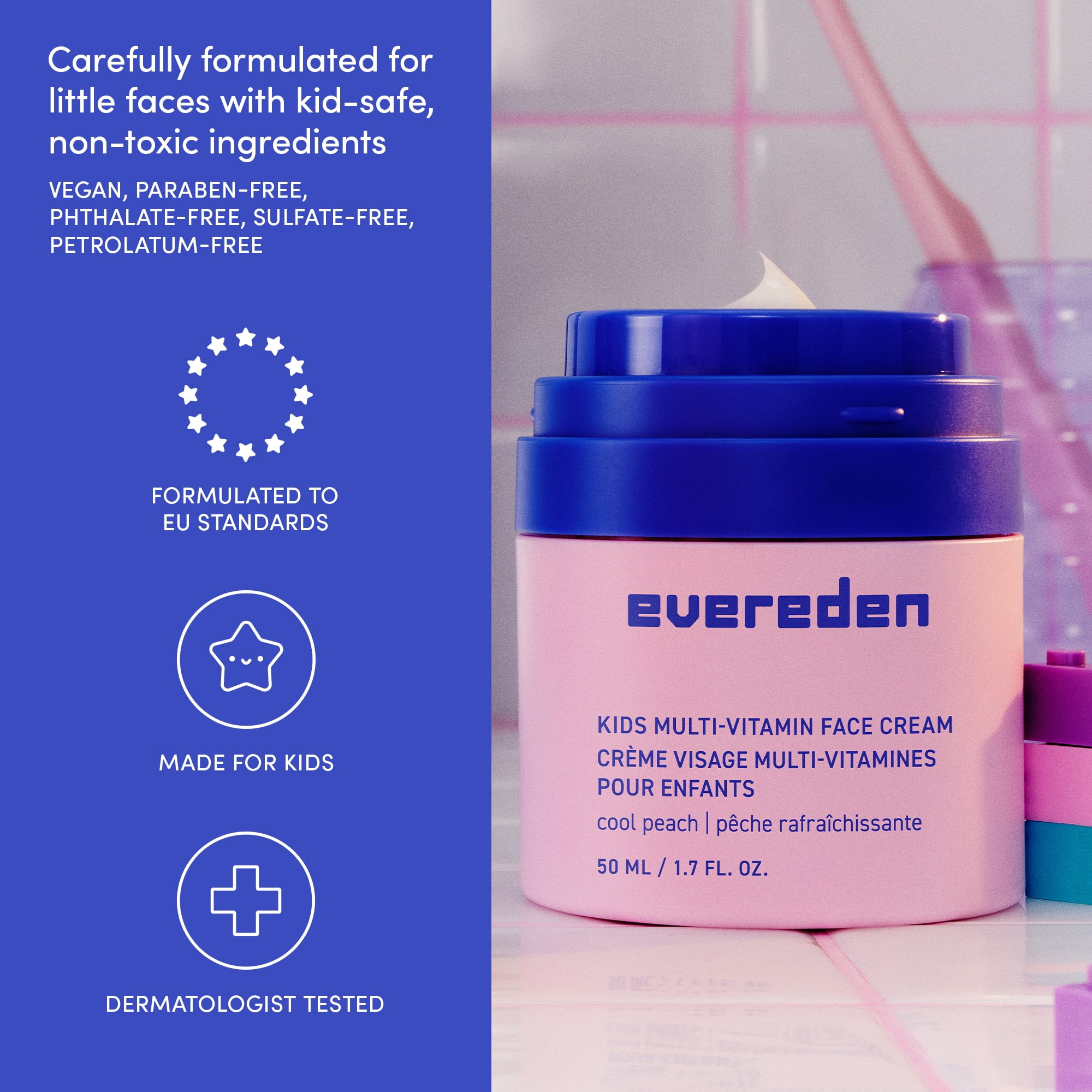 Evereden Kids Face Cream: Melon Juice, 1.7 oz.