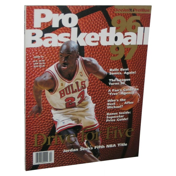 Beckett NBA Basketball Michael Jordan 96-97 Drive For Five Magazine Book Issue 4