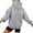 Gray, variant on Oversize Hoodie for Women Fall Winter Letter Print Pullover Tops Long Sleeve Sweatshirt with Pockets Light Blue M