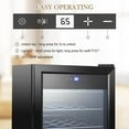 thumbnail image 6 of Seetaras 14/18/28/155/177 Bottle Wine Fridge, Freestanding Compressor Wine Cooler Refrigerator, with 41～64°F TouchScreen Digital Temperature Control, for Home, Office, Hotel, Bar Etc., 6 of 6